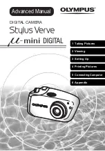 Olympus Stylus Verve m-mini digital Advanced Manual preview