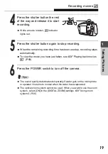 Preview for 19 page of Olympus Stylus Verve m-mini digital Advanced Manual