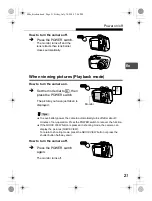 Preview for 21 page of Olympus Stylus Verve S - Stylus Verve S 5MP Digital... Basic Manual