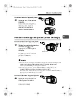 Preview for 47 page of Olympus Stylus Verve S - Stylus Verve S 5MP Digital... Basic Manual