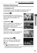 Preview for 15 page of Olympus Stylus Verve - Stylus Verve 4MP Digital Camera (German) Manual