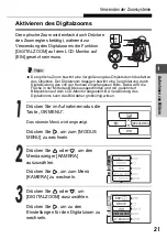 Preview for 21 page of Olympus Stylus Verve - Stylus Verve 4MP Digital Camera (German) Manual