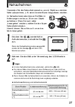 Предварительный просмотр 37 страницы Olympus Stylus Verve - Stylus Verve 4MP Digital Camera (German) Manual