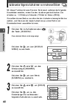 Preview for 40 page of Olympus Stylus Verve - Stylus Verve 4MP Digital Camera (German) Manual