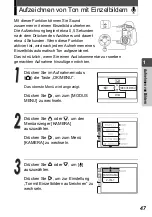 Preview for 47 page of Olympus Stylus Verve - Stylus Verve 4MP Digital Camera (German) Manual