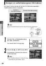 Preview for 66 page of Olympus Stylus Verve - Stylus Verve 4MP Digital Camera (German) Manual