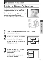 Preview for 67 page of Olympus Stylus Verve - Stylus Verve 4MP Digital Camera (German) Manual