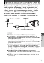 Preview for 175 page of Olympus Stylus Verve - Stylus Verve 4MP Digital Camera (German) Manual