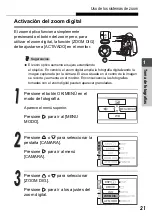 Preview for 21 page of Olympus Stylus Verve - Stylus Verve 4MP Digital... Manual