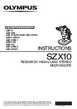 Olympus SZX10 Instructions Manual preview