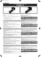 Предварительный просмотр 1 страницы Olympus TCON-14 Manual