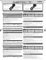 Olympus TCON 17 Instructions preview