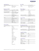 Preview for 2 page of Olympus TG-820 Specifications