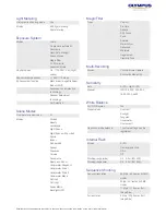 Preview for 2 page of Olympus TG-835 Specifications