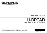 Olympus U-DPCAD Instructions Manual preview