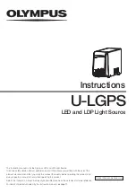 Olympus U-LGPS Instructions Manual preview