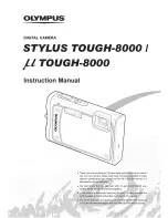 Предварительный просмотр 1 страницы Olympus u TOUGH-8000 Instruction Manual