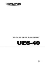 Olympus UES-40 Maintenance Manual предпросмотр