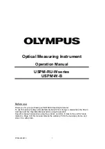 Preview for 1 page of Olympus USPM-RU-W Series Operation Manual