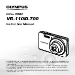 Предварительный просмотр 1 страницы Olympus VG-110/D-700 Instruction Manual