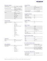 Preview for 2 page of Olympus VG-110 Specifications