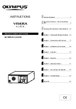 Предварительный просмотр 1 страницы Olympus VISERA ELITE CLV-S190 Instructions Manual