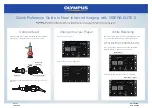 Предварительный просмотр 2 страницы Olympus VISERA ELITE II Quick Reference Manual