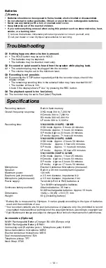 Preview for 10 page of Olympus VN-1100 Instructions Manual