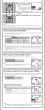 Preview for 8 page of Olympus VN 3200 - PC Digital Voice Recorder Instructions Manual