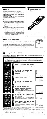 Предварительный просмотр 3 страницы Olympus VN-4100/VN-4100PC User Manual