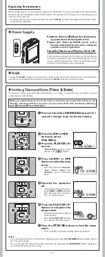 Preview for 3 page of Olympus VN-6500PC User Manual