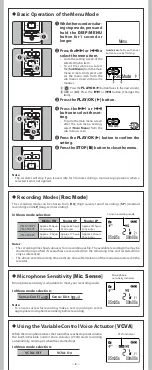 Preview for 8 page of Olympus VN-6500PC User Manual