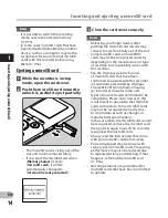 Preview for 14 page of Olympus VN-711PC Instructions Manual