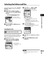 Preview for 15 page of Olympus VN-711PC Instructions Manual