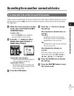 Предварительный просмотр 21 страницы Olympus VN-722PC User Manual