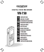 Olympus VN-750 Instructions Manual preview