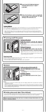 Preview for 3 page of Olympus VN 8100PC Instructions Manual