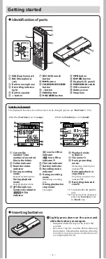 Preview for 2 page of Olympus VN-8600PC Instructions Manual