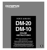 Olympus VOICE & MUSIC DM-20 Online Instructions Manual preview