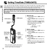 Preview for 12 page of Olympus VOICE & MUSIC DM-20 Online Instructions Manual