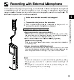 Preview for 25 page of Olympus VOICE & MUSIC DM-20 Online Instructions Manual