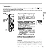 Предварительный просмотр 15 страницы Olympus W-10 - 16 MB Digital Voice Recorder Mode D'Emploi