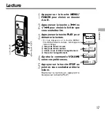 Preview for 17 page of Olympus W-10 - 16 MB Digital Voice Recorder Mode D'Emploi