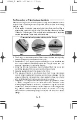 Preview for 5 page of Olympus Waterproof Case PT-15 Instruction Manual