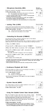 Предварительный просмотр 8 страницы Olympus WS 100 - 64 MB Digital Voice Recorder Instructions Manual