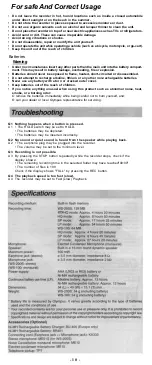 Предварительный просмотр 10 страницы Olympus WS 100 - 64 MB Digital Voice Recorder Instructions Manual