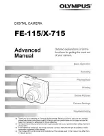 Preview for 1 page of Olympus X-715 Advanced Manual