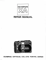 Preview for 1 page of Olympus XA Repair Manual