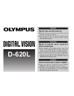 Olympys Digital Vision D-620L Operating Instructions Manual предпросмотр