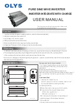 Preview for 1 page of OLYS GPI2012A User Manual